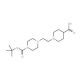1-{2-[4-(tert-Butoxycarbonyl)piperazino]ethyl}-4-piperidinecarboxylic acid (CAS 874831-74-0) - chemical structure image