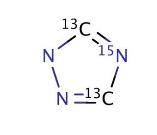 1,2,4-Triazole Labeled 13C2, 15N (CAS 288-88-0 (unlabeled)) - chemical structure image