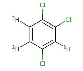 1,2,4-Trichlorobenzene-d3 (CAS 2199-72-6) - chemical structure image