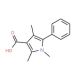 1,2,4-Trimethyl-5-phenyl-1H-pyrrole-3-carboxylic acid - chemical structure image