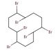 1,2,5,6,9,10-Hexabromocyclododecane (CAS 3194-55-6) - chemical structure image
