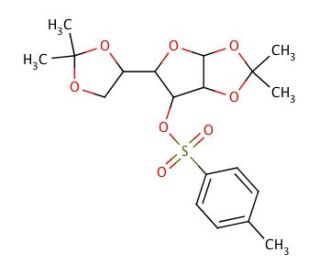 1,2:5,6-Di-O-isopropylidene-3-O-p-toluenesulfonyl-&alpha;-D-allofuranose (CAS 13964-21-1) - chemical structure image