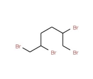 1,2,5,6-Tetrabromohexane (CAS 58443-86-0) - chemical structure image