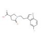 1-[2-(5-Chloro-1H-indol-3-yl)ethyl]-5-oxopyrrolidine-3-carboxylic acid - chemical structure image