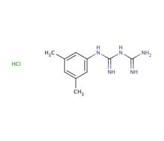 1-(2,5-Difluorophenyl)biguanide hydrochloride (CAS 66088-53-7) - chemical structure image