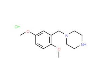 1-(2,5-Dimethoxybenzyl)piperazine hydrochloride (CAS 374897-99-1) - chemical structure image