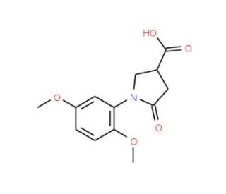 1-(2,5-dimethoxyphenyl)-5-oxopyrrolidine-3-carboxylic acid - chemical structure image