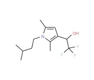 1-[2,5-dimethyl-1-(3-methylbutyl)-1H-pyrrol-3-yl]-2,2,2-trifluoroethanol - chemical structure image
