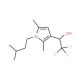 1-[2,5-dimethyl-1-(3-methylbutyl)-1H-pyrrol-3-yl]-2,2,2-trifluoroethanol - chemical structure image