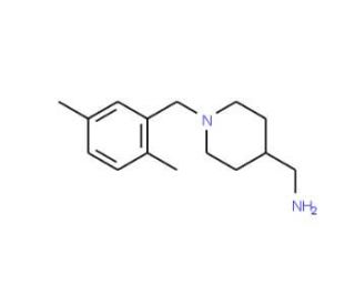 [1-(2,5-Dimethylbenzyl)piperidin-4-yl]methylamine - chemical structure image