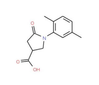 1-(2,5-dimethylphenyl)-5-oxopyrrolidine-3-carboxylic acid (CAS 63674-68-0) - chemical structure image