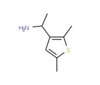 1-(2,5-dimethylthien-3-yl)ethanamine (CAS 120350-37-0) - chemical structure image