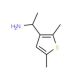 1-(2,5-dimethylthien-3-yl)ethanamine (CAS 120350-37-0) - chemical structure image