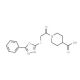 1-[2-(5-Phenyl-[1,3,4]oxadiazol-2-ylsulfanyl)-acetyl]-piperidine-4-carboxylic acid - chemical structure image
