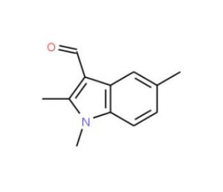 1,2,5-Trimethyl-1H-indole-3-carbaldehyde - chemical structure image