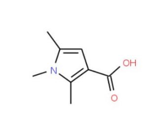 1,2,5-Trimethyl-1H-pyrrole-3-carboxylic acid (CAS 175276-50-3) - chemical structure image