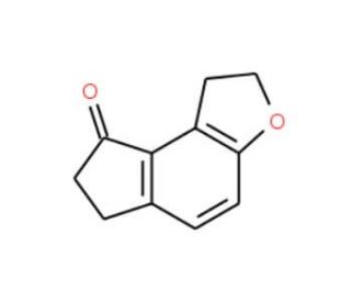 1,2,6,7-Tetrahydro-8H-indeno[5,4-b]furan-8-one (CAS 196597-78-1) - chemical structure image
