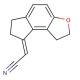 (1,2,6,7,-Tetrahydro-8H-indeno[5,4-b]furan-8-ylidene)acetonitrile (CAS 221530-44-5) - chemical structure image