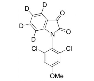 1-(2,6-Dichloro-4-methoxyphenyl)-1H-indole-2,3-dione-d4 (CAS 320778-04-9) - chemical structure image