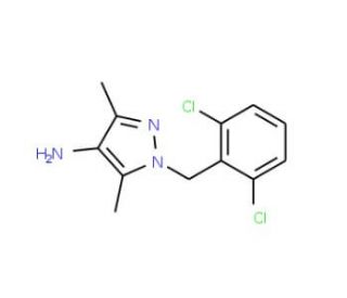1-(2,6-Dichlorobenzyl)-3,5-dimethyl-1H-pyrazol-4-amine - chemical structure image