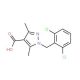 1-(2,6-dichlorobenzyl)-3,5-dimethyl-1H-pyrazole-4-carboxylic acid - chemical structure image