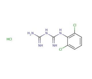 1-(2,6-Dichlorophenyl)biguanide hydrochloride (CAS 42823-15-4) - chemical structure image