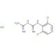1-(2,6-Dichlorophenyl)biguanide hydrochloride (CAS 42823-15-4) - chemical structure image
