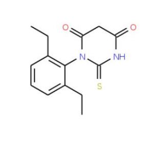 1-(2,6-diethylphenyl)-2-thioxodihydropyrimidine-4,6(1H,5H)-dione - chemical structure image