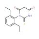 1-(2,6-diethylphenyl)-2-thioxodihydropyrimidine-4,6(1H,5H)-dione - chemical structure image