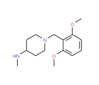 1-(2,6-Dimethoxybenzyl)-N-methylpiperidine-4-amine (CAS 397245-00-0) - chemical structure image