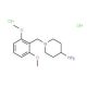 1-(2,6-Dimethoxybenzyl)piperidin-4-ylaminedihydrochloride (CAS 849925-08-2) - chemical structure image