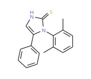 1-(2,6-dimethylphenyl)-5-phenyl-1H-imidazole-2-thiol - chemical structure image