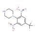 1-[2,6-Dinitro-4-(trifluoromethyl)phenyl]-piperazine (CAS 36317-84-7) - chemical structure image