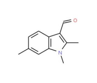 1,2,6-Trimethyl-1H-indole-3-carbaldehyde (CAS 842971-69-1) - chemical structure image