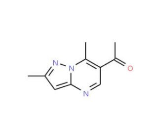 1-(2,7-dimethylpyrazolo[1,5-a]pyrimidin-6-yl)ethanone (CAS 130506-85-3) - chemical structure image