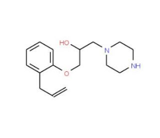 1-(2-Allyl-phenoxy)-3-piperazin-1-yl-propan-2-ol - chemical structure image