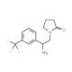 1-{2-amino-2-[3-(trifluoromethyl)phenyl]ethyl}pyrrolidin-2-one - chemical structure image