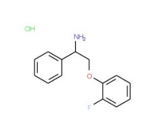 1-(2-amino-2-phenylethoxy)-2-fluorobenzene hydrochloride - chemical structure image