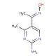 1-(2-amino-4-methylpyrimidin-5-yl)ethanone oxime - chemical structure image