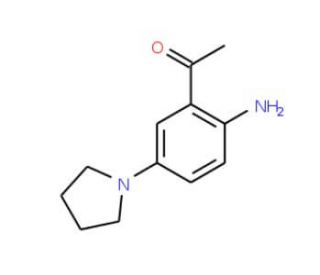 1-[2-Amino-5-(1-pyrrolidinyl)phenyl]-1-ethanone - chemical structure image