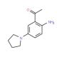 1-[2-Amino-5-(1-pyrrolidinyl)phenyl]-1-ethanone - chemical structure image
