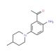 1-[2-Amino-5-(4-methylpiperidino)phenyl]-1-ethanone - chemical structure image