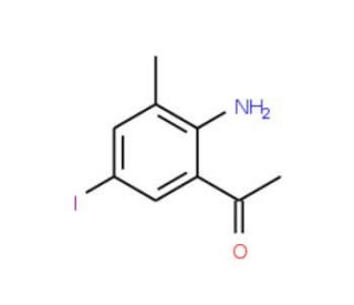 1-(2-Amino-5-iodo-3-methylphenyl)-1-ethanone - chemical structure image