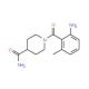 1-(2-amino-6-methylbenzoyl)piperidine-4-carboxamide - chemical structure image