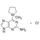 1-(2-Amino-7H-purin-6-yl)-1-methyl-pyrrolidinium Chloride (CAS 680622-68-8) - chemical structure image