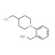 {1-[2-(Aminomethyl)phenyl]-4-piperidinyl}methanol (CAS 220060-79-7) - chemical structure image