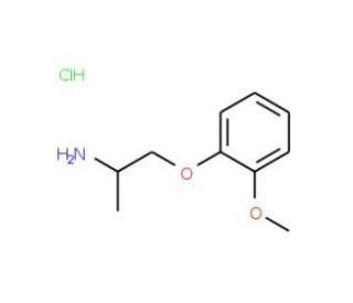 1-(2-aminopropoxy)-2-methoxybenzene hydrochloride - chemical structure image