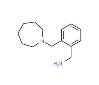 1-[2-(azepan-1-ylmethyl)phenyl]methanamine - chemical structure image