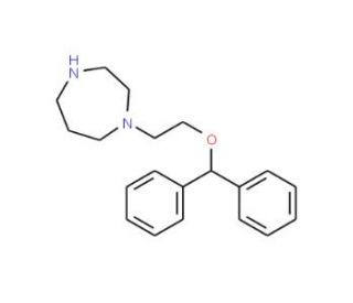 1-[2-(Benzhydryloxy)ethyl]homopiperazine (CAS 150557-09-8) - chemical structure image
