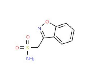 1,2-benzoxazol-3-ylmethanesulfonamide (CAS 68291-97-4) - chemical structure image